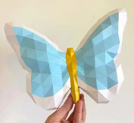butterfly 蝴蝶 墙饰纸模型