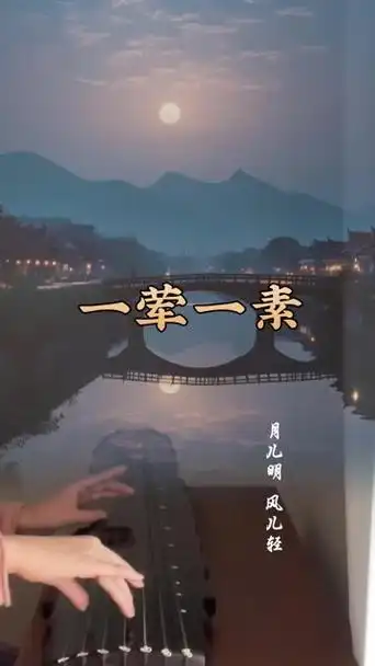 【古琴】《一荤一素》,温暖治愈,原唱毛不易,"月儿明,风儿轻,树叶儿遮