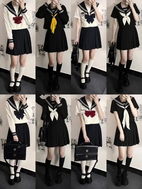 水手服的灵魂是领巾pdd40多基础水手搭