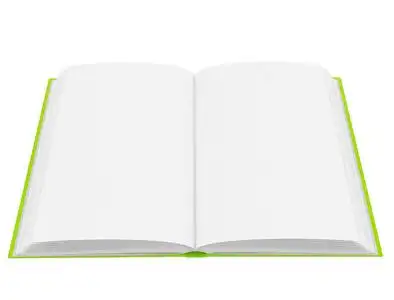 使用空白页面打开的书照片