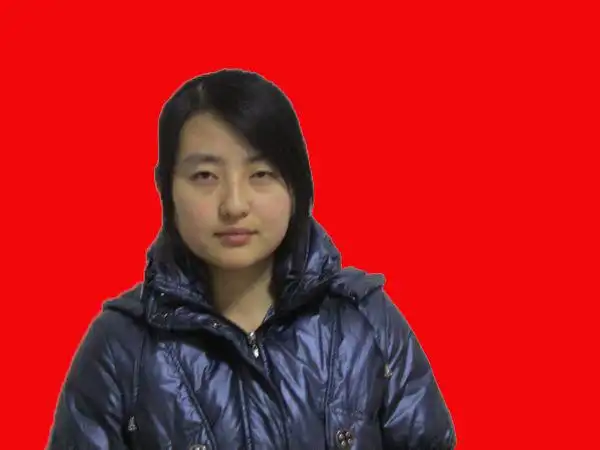 求帮我把一寸照背景改成红色