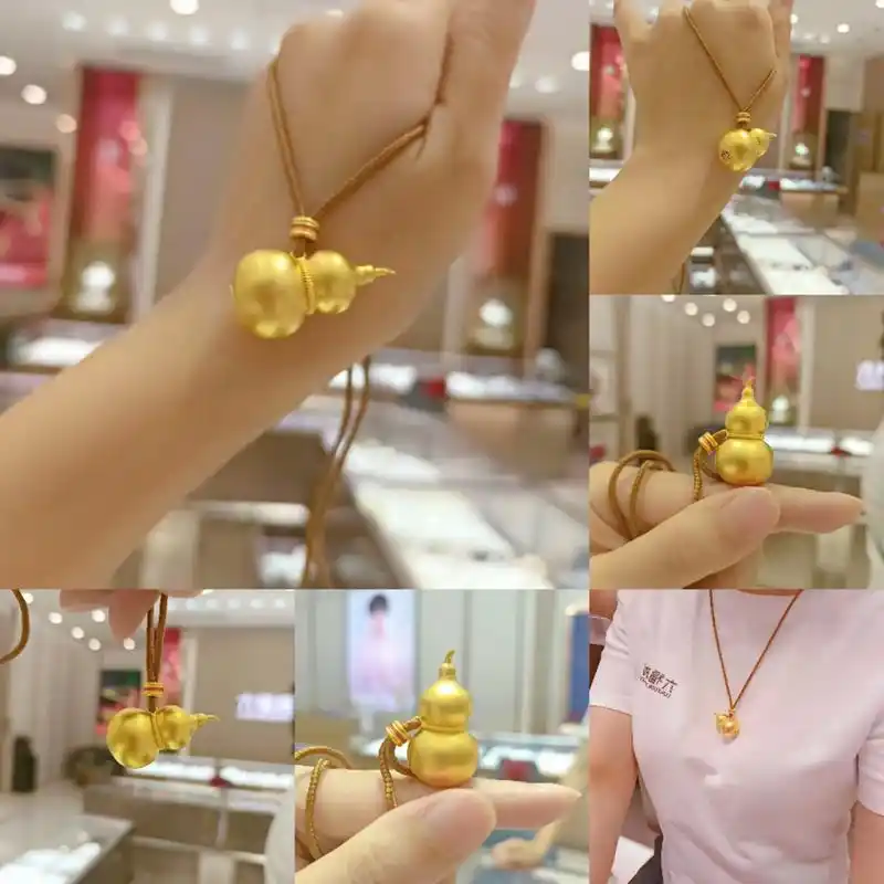 哇塞!这款葫芦吊坠也太有质感了吧#六福珠宝 #实物分享 #太