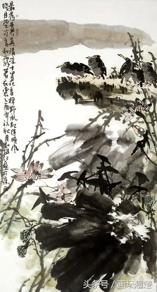 刘继红大写意花鸟画作品