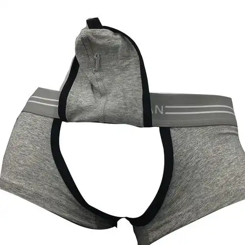 男士内裤露j内裤前开口日系免脱房事用内裤男 红色 xl【图片 价格