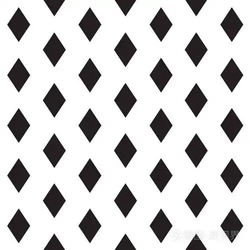 黑白菱形图案-矢量图解插画-正版商用图片11mjyw-摄图新视界