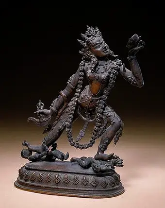 空行佛母立像 15世纪 西藏 高22cm 空行母是.