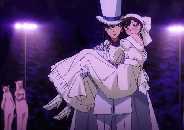 怪盗基德公主抱青子,满满地甜蜜视觉有没有新婚夫妇相处的视觉?