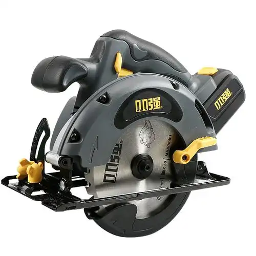 小强电圆锯锂电充电切割机手提木工锯6寸20v大功率家用圆盘锯5881