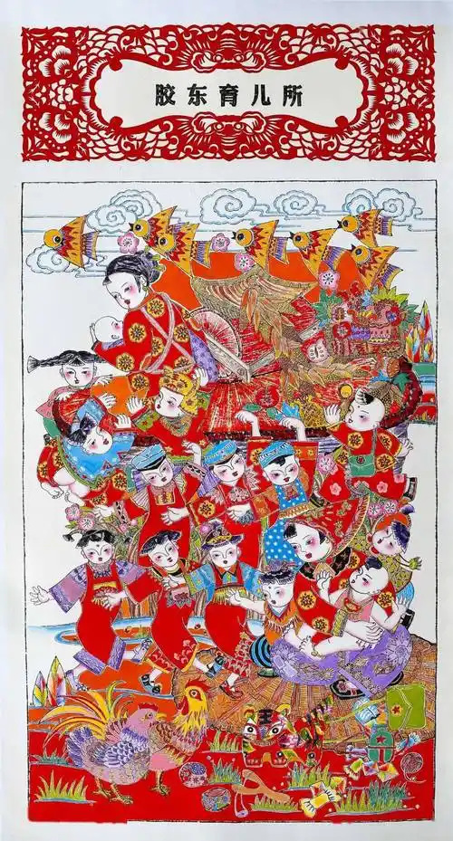 赏年画 过大年 | "新生活 新风尚 新年画"李志英线上年画展播_乳娘