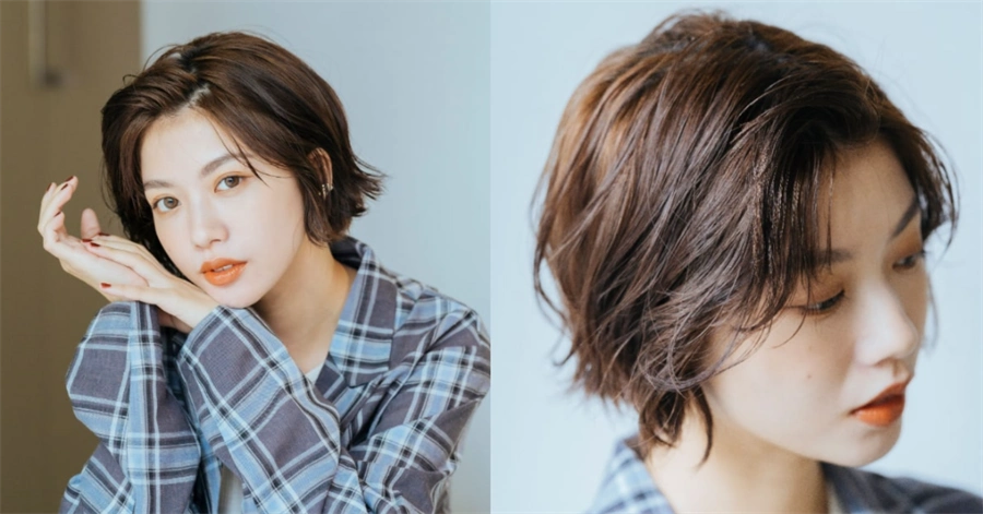 2022日系短发正流行 湿发微卷甜飒迷人_女生短发 - 美发站