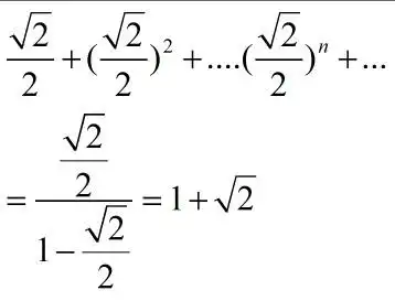 求解 求无穷级数 sin 45°  (sin 45° )^2  (sin 45°)^3