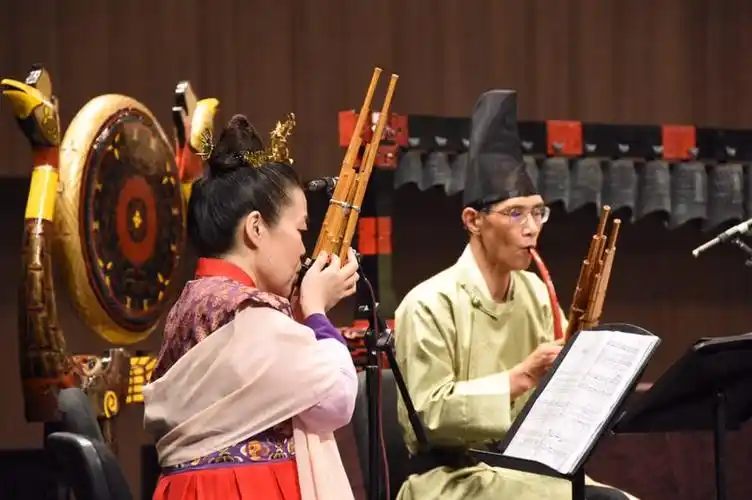 一场由1200年前中国唐代宫廷乐器所演奏的音乐会在杭州举办