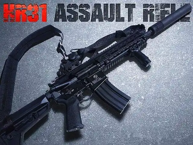 该枪配合美国著名ar15/m16/m4卡宾枪的总体设计上,融汇而成的一种新的