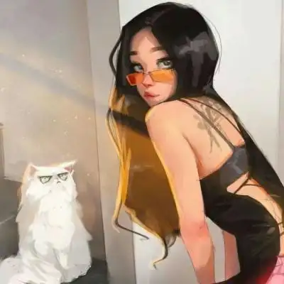 酷酷好看的手绘风最靓最新女头像 超火不易撞的动漫手绘酷拽女头_女生