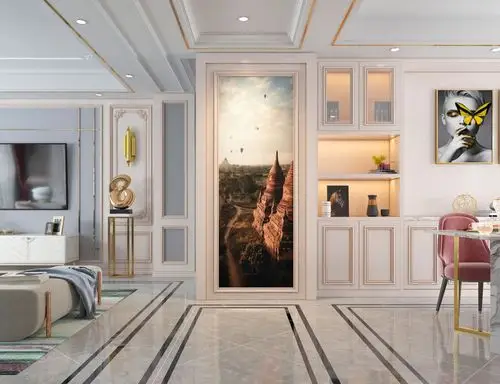 0万260平米新古典大平层装修效果图,贵装修案例效果图-齐家装修网