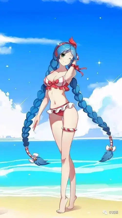 泳装壁纸大乔的假期是这么过的