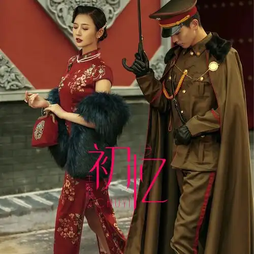 影楼情侣军装民国婚纱拍照主题少帅老九门军阀旗袍