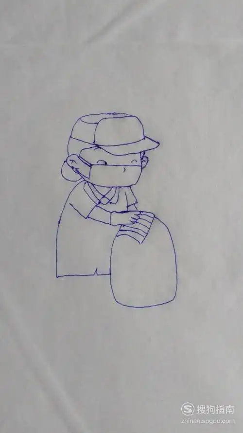 简笔画保洁员阿姨的画法优质