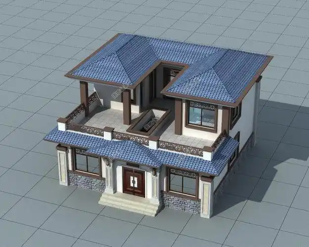 120平米左右农村小四合院设计,韵味十足,领略中式建筑的美