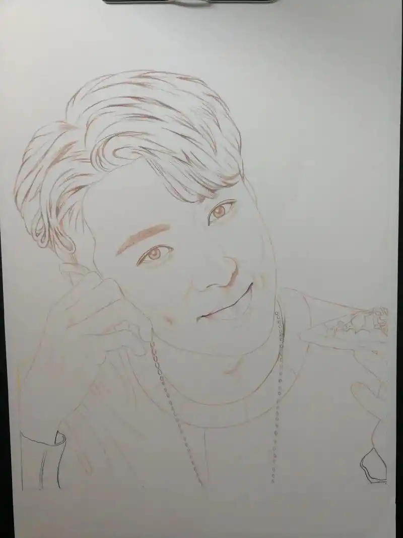 画画#彩铅手绘#张艺兴@张艺兴  - 抖音