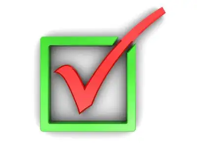 绿色勾标, 批准标志, 正确选择, 红色十字符号拒绝, 矢量剔和交叉手绘