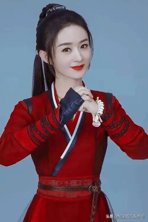 赵丽颖红衣造型合集:看惯了她平日的素雅风格,没想到红衣这么美_电视