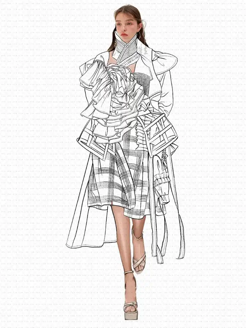 服装 线稿练习/附服装款式灵感参考.2022年11月7日 线 - 抖音