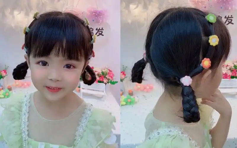 1至10岁小女孩短发这样扎,简单易学又好看
