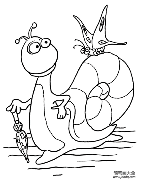 动物与植物结合的简笔画