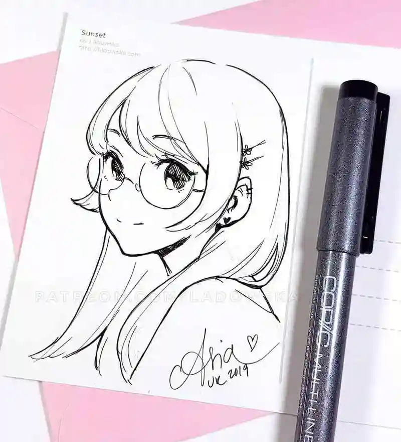 精致的动漫人物线稿图高清,初学者最爱的动漫人物临摹素材