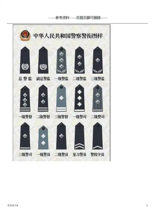 中国警察警衔图解借鉴相关