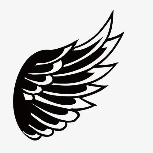 黑色翅膀免抠素材免费下载_觅元素51yuansu.com