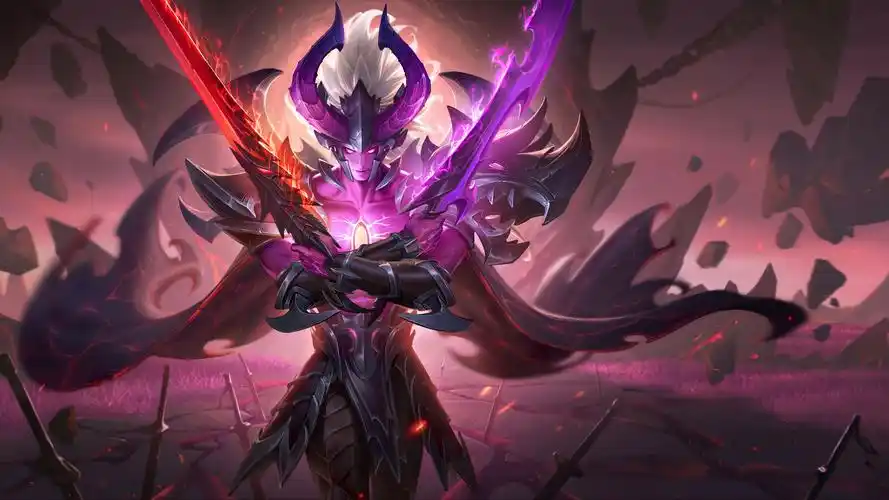 游戏壁纸,王者荣耀,双剑,兽角头盔