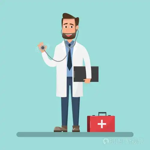 医学概念. 卡通人物. 平面样式的矢量插图.