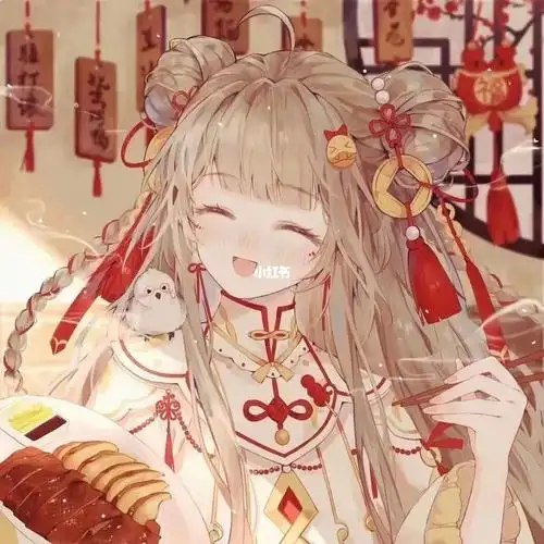 4人闺蜜头像动漫可爱美丽古风