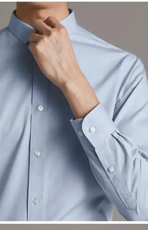 几朴成衣免烫牛津纺商务长袖衬衫8239