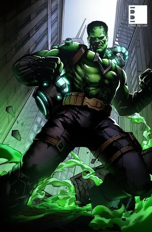 美漫《绿巨人》|插画|游戏原画|深圳市梦启艺游 - 原创作品 - 站酷