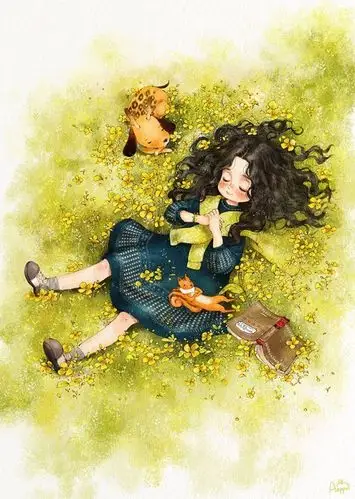 森林女孩插画欣赏 (1)