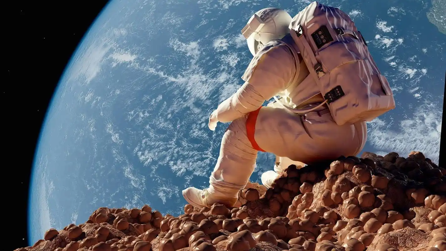 太空中的宇航员壁纸