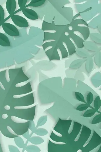 浅绿色的热带叶子以绿色为背景素材-高清图片-摄影照片-寻图免费打包