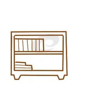 玩具柜子简笔画图片