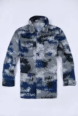 迷彩服套装07城市数码迷彩空军迷彩作训服军迷长袖户外训练套装