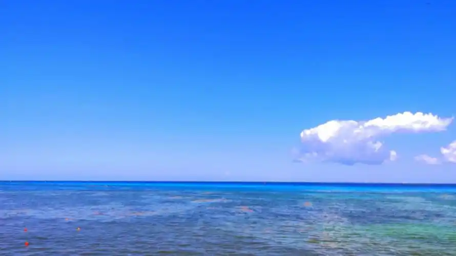 最爱蓝色@咏儿加勒比海67蓝天白云67阳光沙滩67夕阳大海67