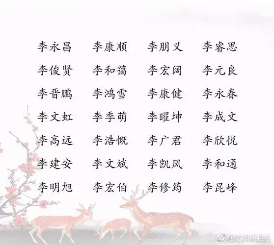 优雅大气的宝宝取名李姓男孩名