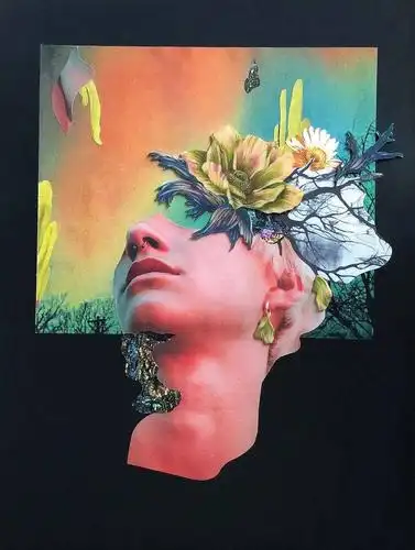 泰国艺术家的绝美人物拼贴创意画作