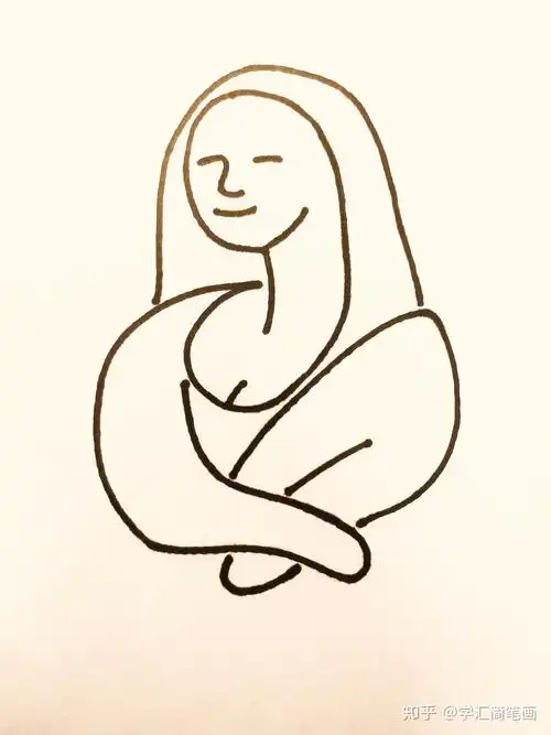 怎么寥寥几笔画出蒙娜丽莎