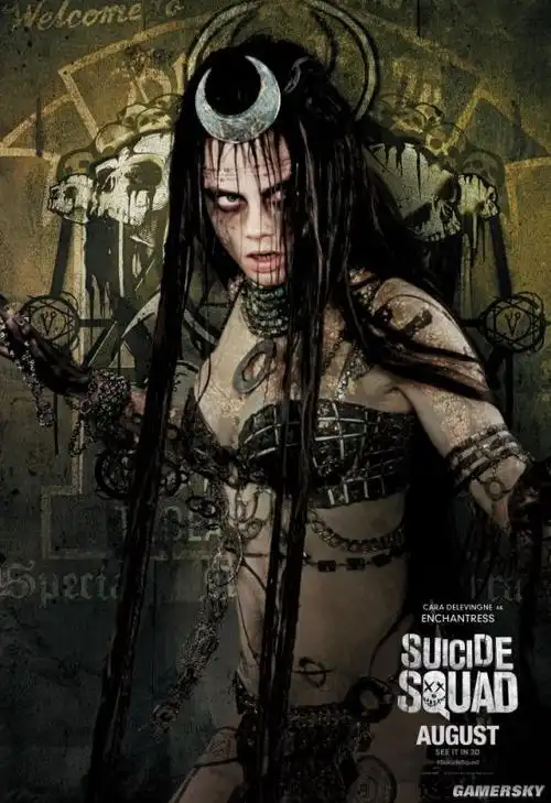 《自杀小队(x特遣队)》11位角色海报 小丑女腰线撩人