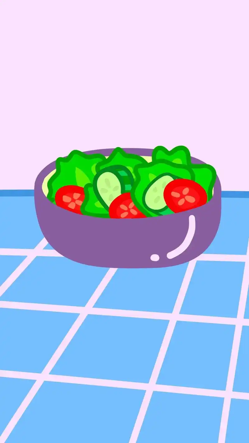 如何画蔬菜沙拉01.