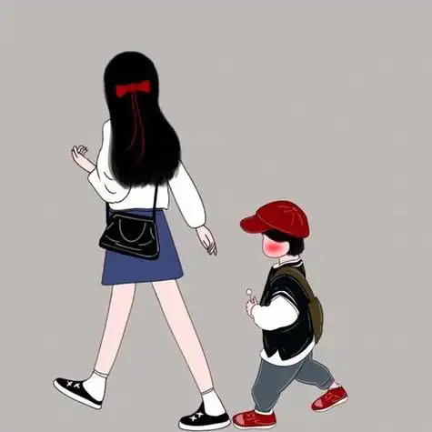 可爱的两姐弟头像图片大全可爱 女生头像图片大全 -【爱个性】