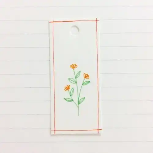 风景简笔画小书签